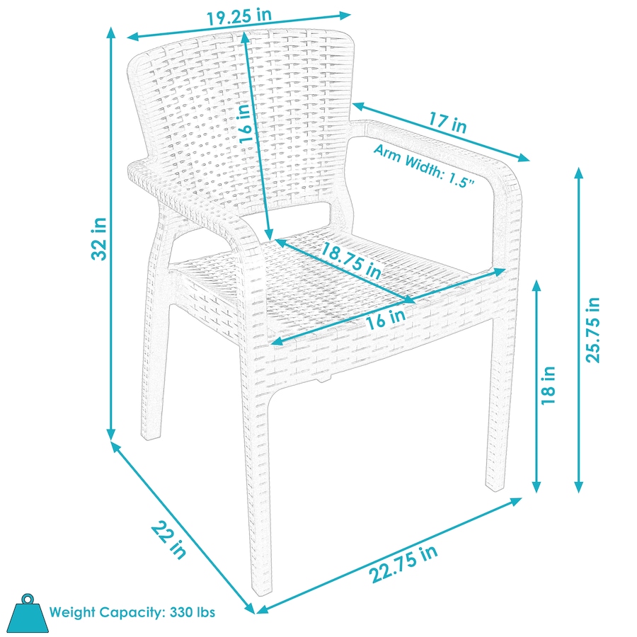 Image 899443_ALTMORE16.jpg, Product 899-443 / Price $331.95 - $554.25, Segonia All-Weather Patio Dining Armchair from Sunnydaze Décor on TSC.ca's Home & Garden department