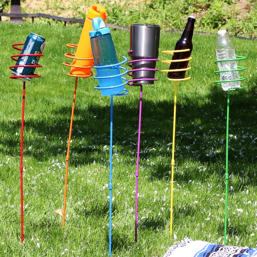 Image 899454_ALTMORE1.jpg, Product 899-454 / Price $61.05, Heavy-Duty Metal Drink Holder Stakes from Sunnydaze Décor on TSC.ca's Home & Garden department