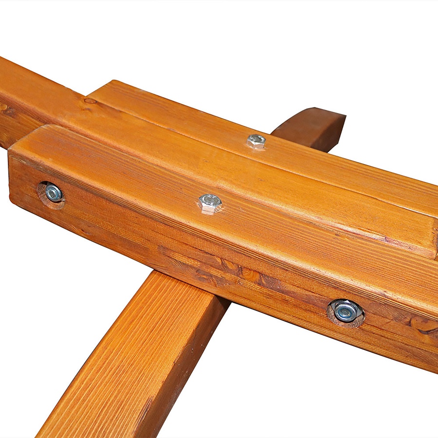 Image 899461_ALTMORE18.jpg, Product 899-461 / Price $470.85 - $540.35, Curved 2-Person Larch Wood Hammock Arc Stand from Sunnydaze Décor on TSC.ca's Home & Garden department