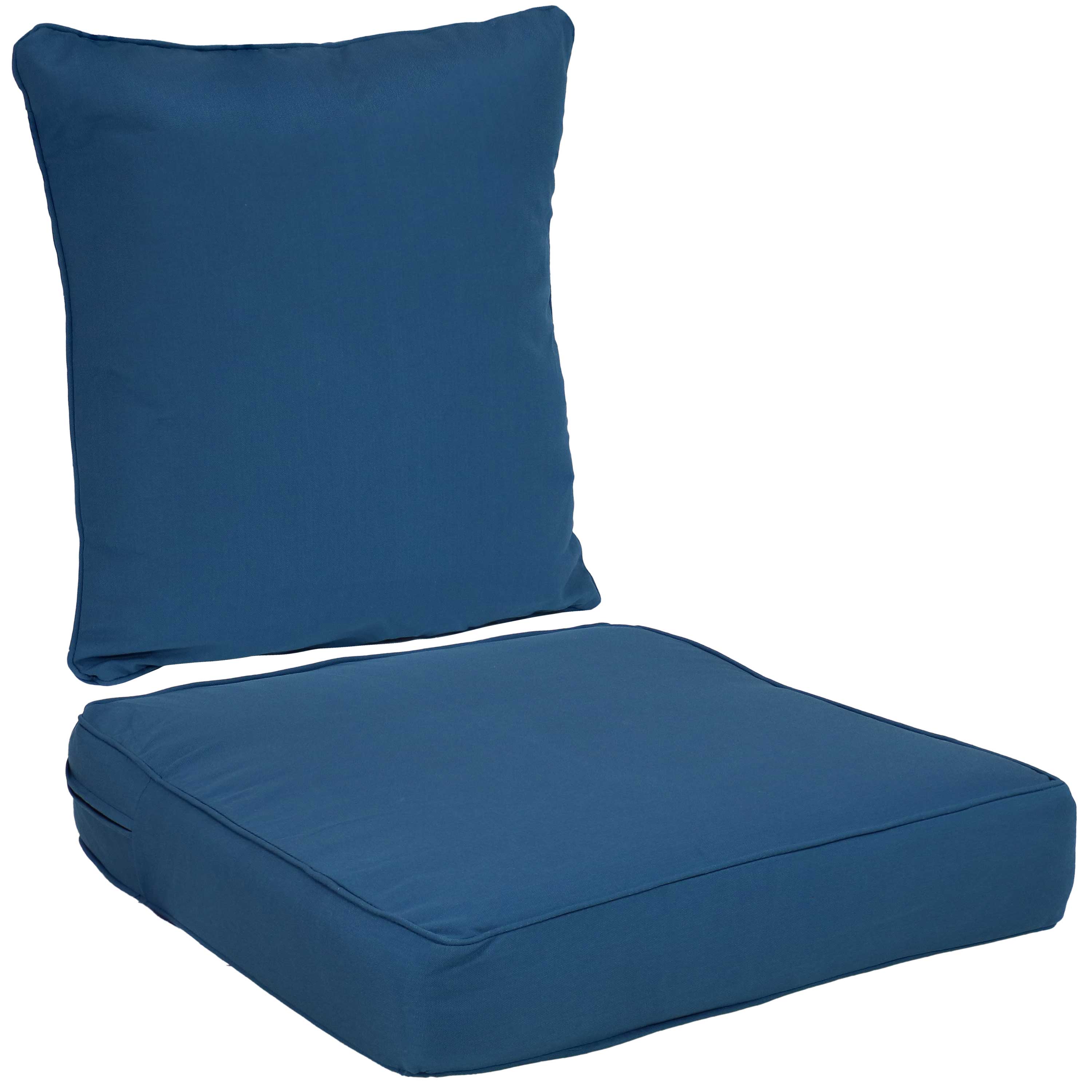 Set of 2 Replacement Deep Back and Seat Cushions