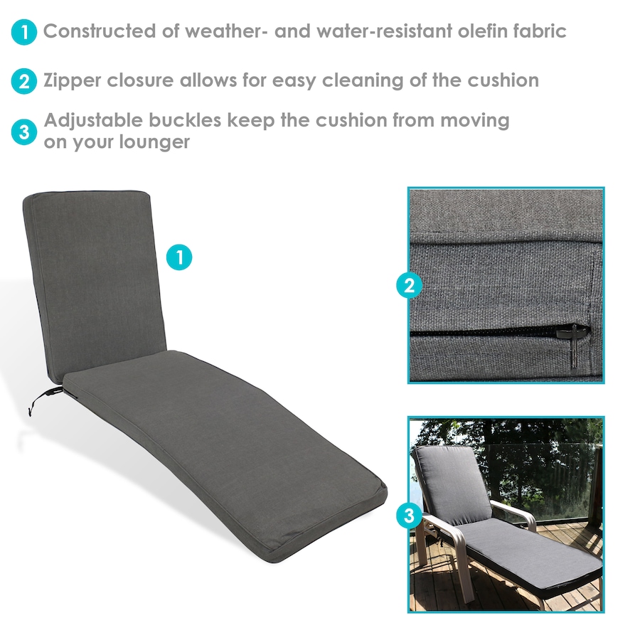 Image 899483_ALTMORE2.jpg, Product 899-483 / Price $155.55, Replacement Patio Chaise Lounge Chair Cushion from Sunnydaze Décor on TSC.ca's Home & Garden department