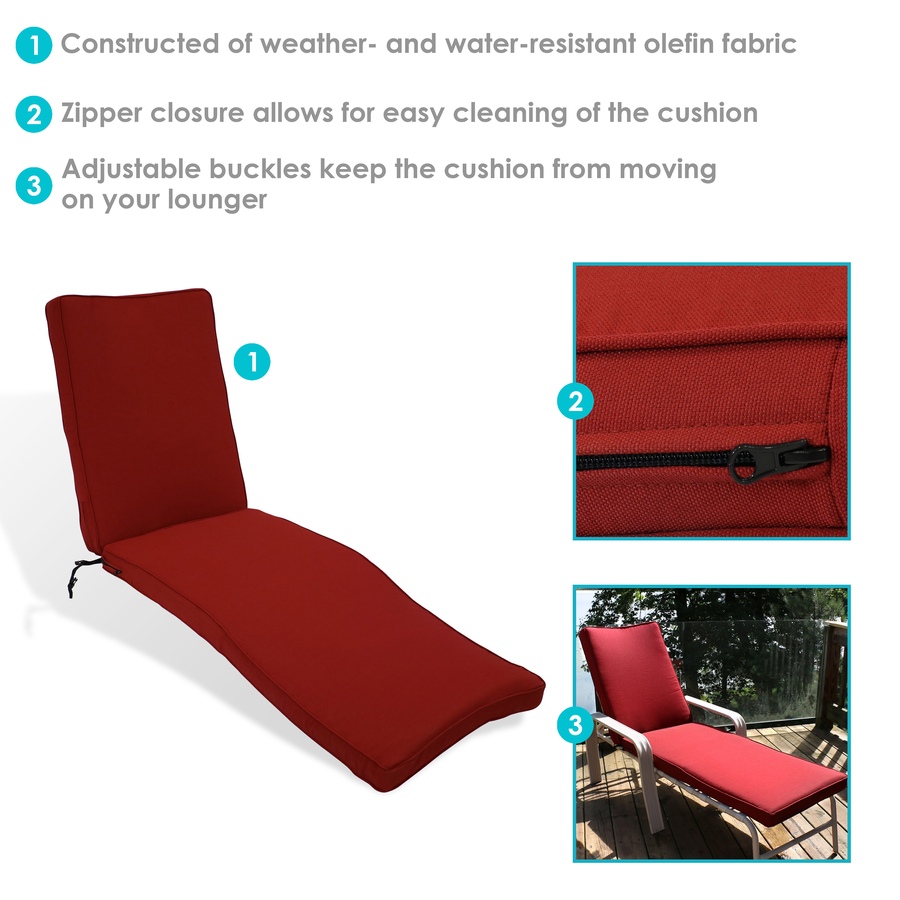 Image 899483_ALTMORE22.jpg, Product 899-483 / Price $155.55, Replacement Patio Chaise Lounge Chair Cushion from Sunnydaze Décor on TSC.ca's Home & Garden department
