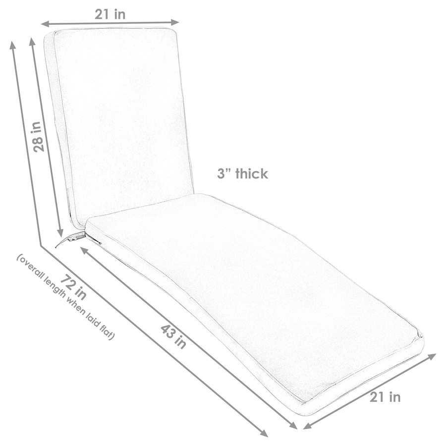 Image 899483_ALTMORE3.jpg, Product 899-483 / Price $155.55, Replacement Patio Chaise Lounge Chair Cushion from Sunnydaze Décor on TSC.ca's Home & Garden department