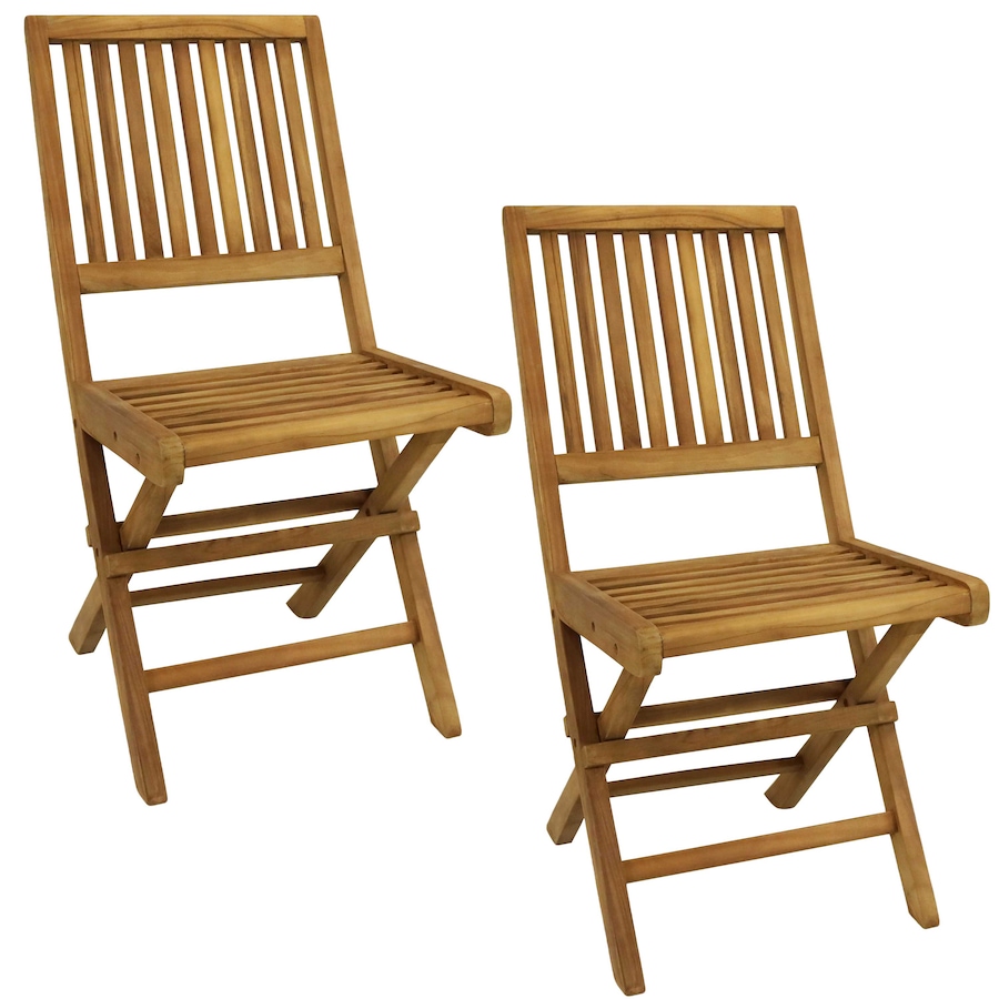 Image 899492_ST01.jpg, Product 899-492 / Price $426.05, Nantasket Teak Folding Patio Chair with Slat Back from Sunnydaze Décor on TSC.ca's Home & Garden department