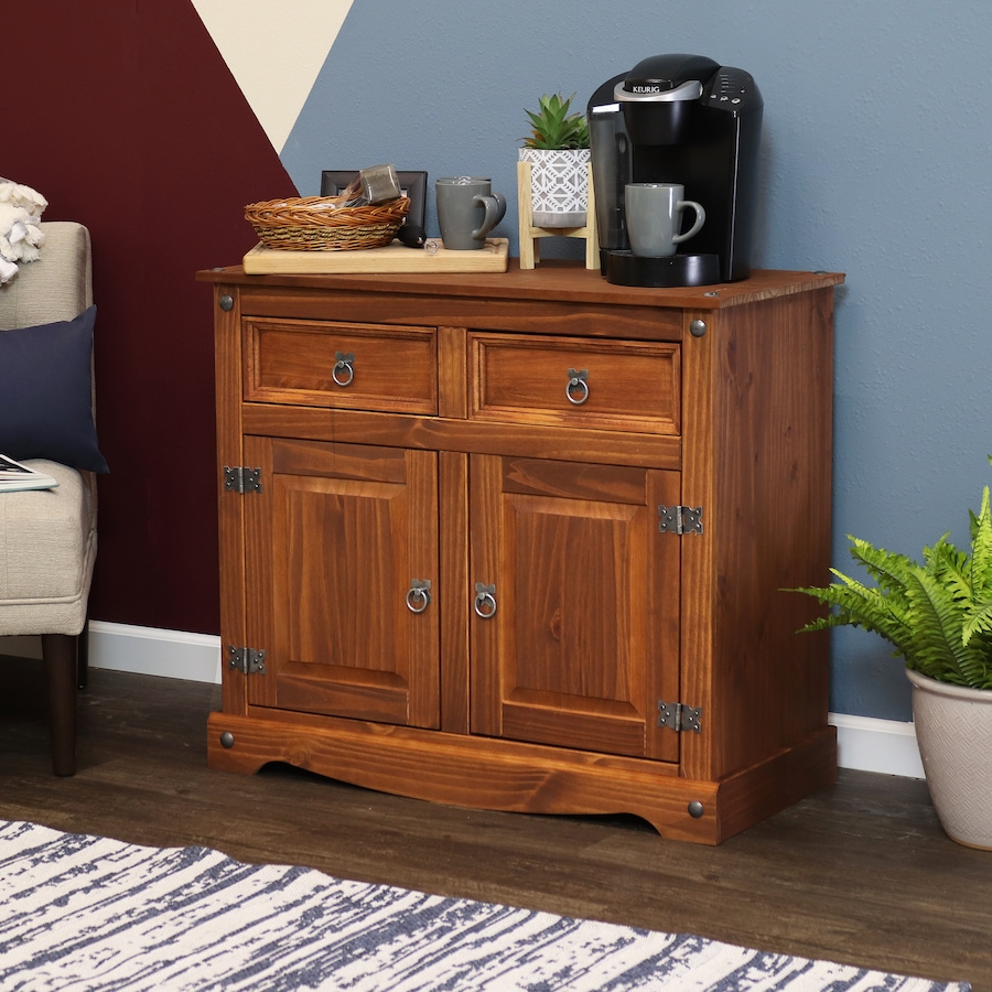 Image 899521_ALTMORE1.jpg, Product 899-521 / Price $377.15, Solid Pine Sideboard with 2 Drawers and 2 Doors from Sunnydaze Décor on TSC.ca's Home & Garden department