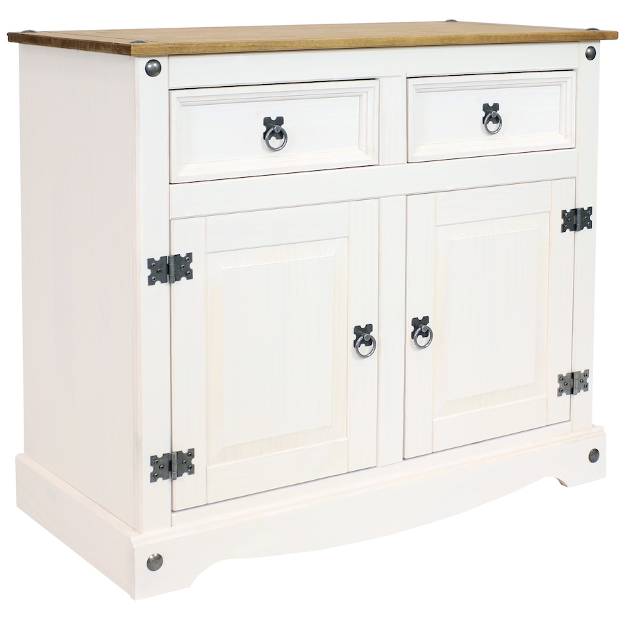 Image 899521_ST02.jpg, Product 899-521 / Price $377.15, Solid Pine Sideboard with 2 Drawers and 2 Doors from Sunnydaze Décor on TSC.ca's Home & Garden department