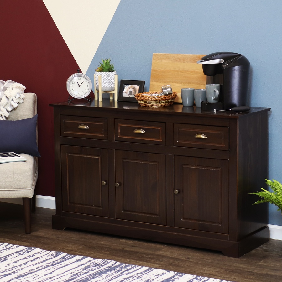 Image 899522_ALTMORE1.jpg, Product 899-522 / Price $436.25, Solid Pine Sideboard with 3 Drawers and 3 Doors from Sunnydaze Décor on TSC.ca's Home & Garden department