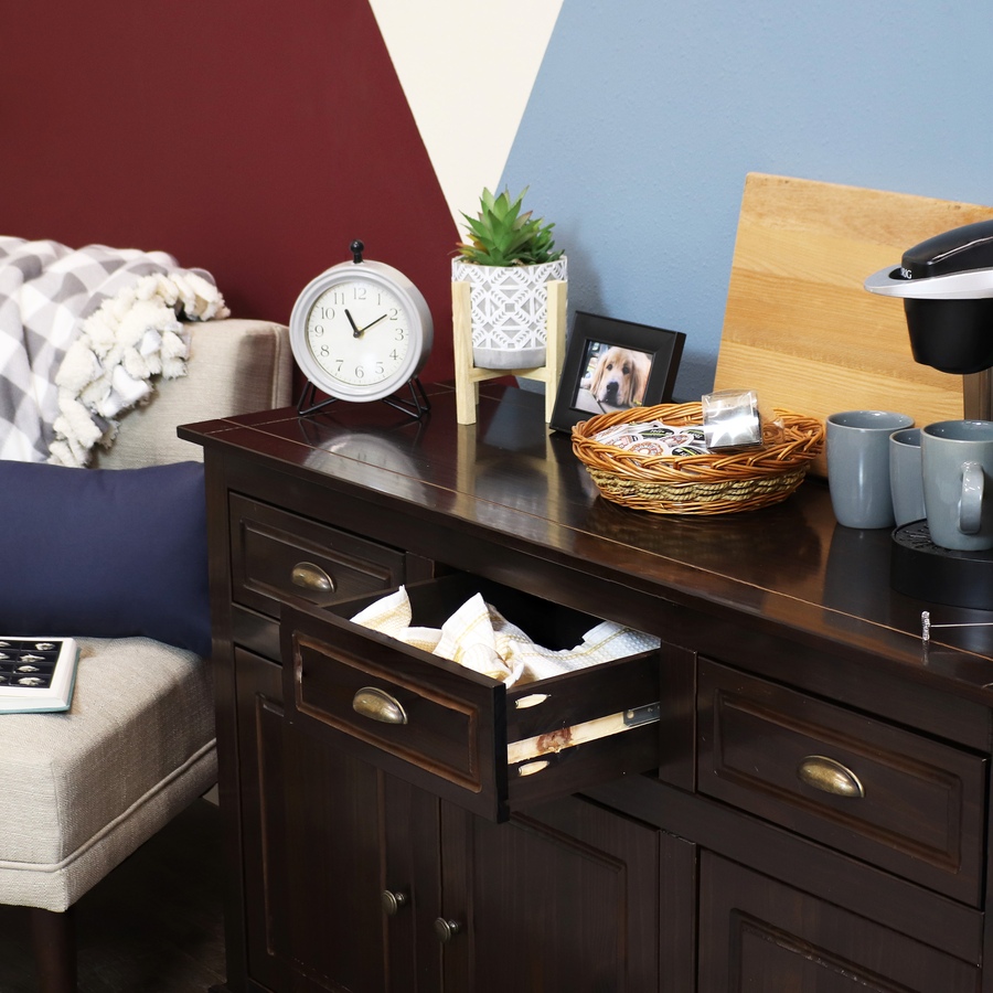 Image 899522_ALTMORE18.jpg, Product 899-522 / Price $436.25, Solid Pine Sideboard with 3 Drawers and 3 Doors from Sunnydaze Décor on TSC.ca's Home & Garden department