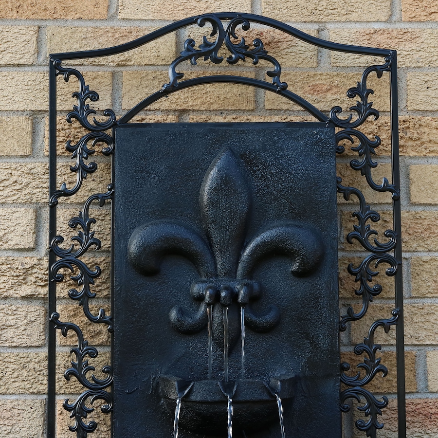 Image 899530_ALTMORE18.jpg, Product 899-530 / Price $368.05, 33" H French Lily Wall-Mounted Water Fountain from Sunnydaze Décor on TSC.ca's Home & Garden department