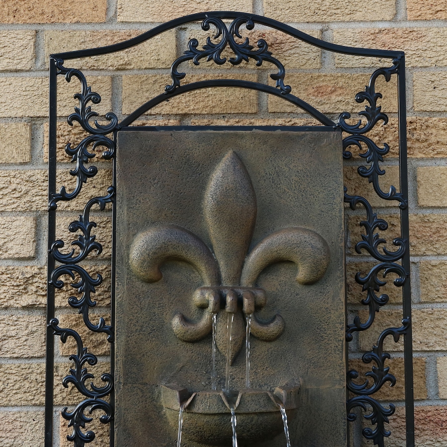 Image 899530_ALTMORE21.jpg, Product 899-530 / Price $368.05, 33" H French Lily Wall-Mounted Water Fountain from Sunnydaze Décor on TSC.ca's Home & Garden department