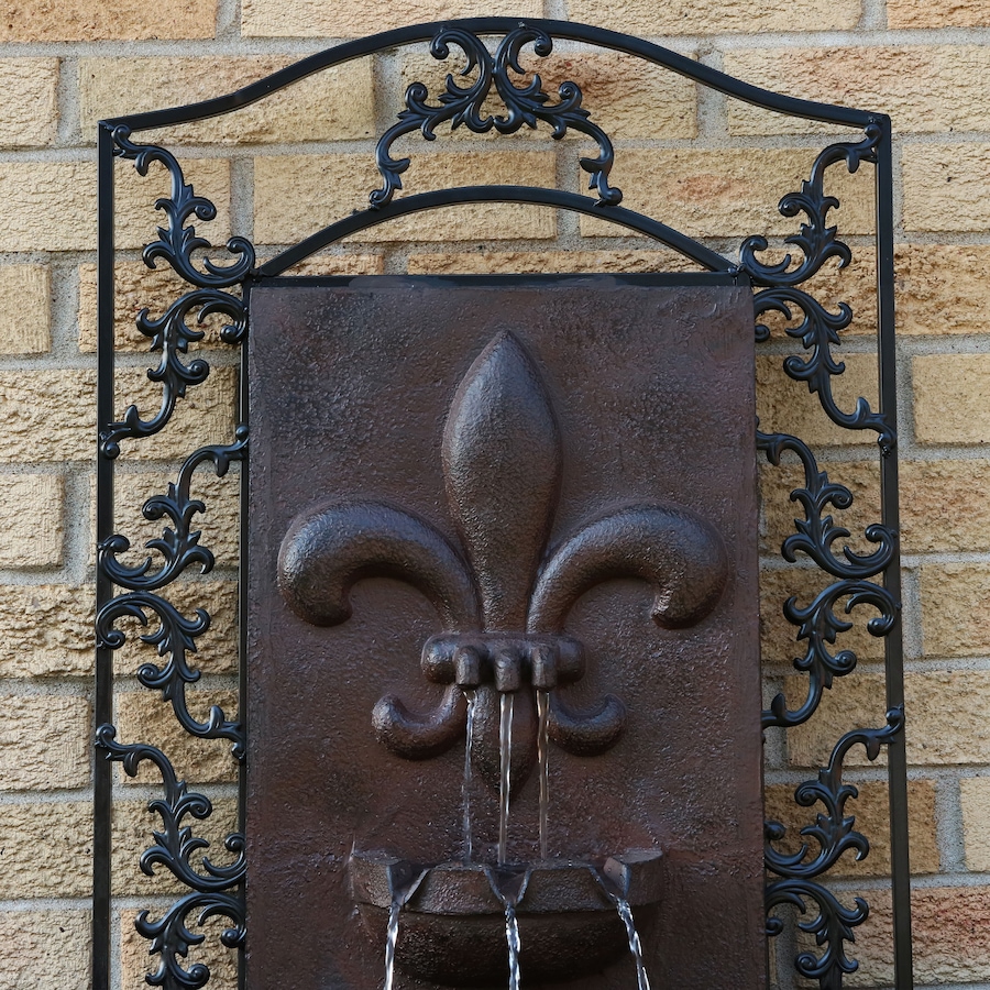 Image 899530_ALTMORE25.jpg, Product 899-530 / Price $368.05, 33" H French Lily Wall-Mounted Water Fountain from Sunnydaze Décor on TSC.ca's Home & Garden department