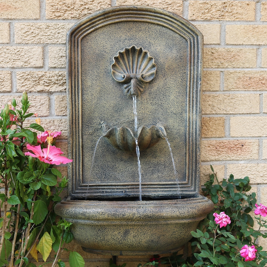Image 899532_ALTMORE21.jpg, Product 899-532 / Price $311.15, 27" H Electric Seaside Wall-Mount Water Fountain from Sunnydaze Décor on TSC.ca's Home & Garden department