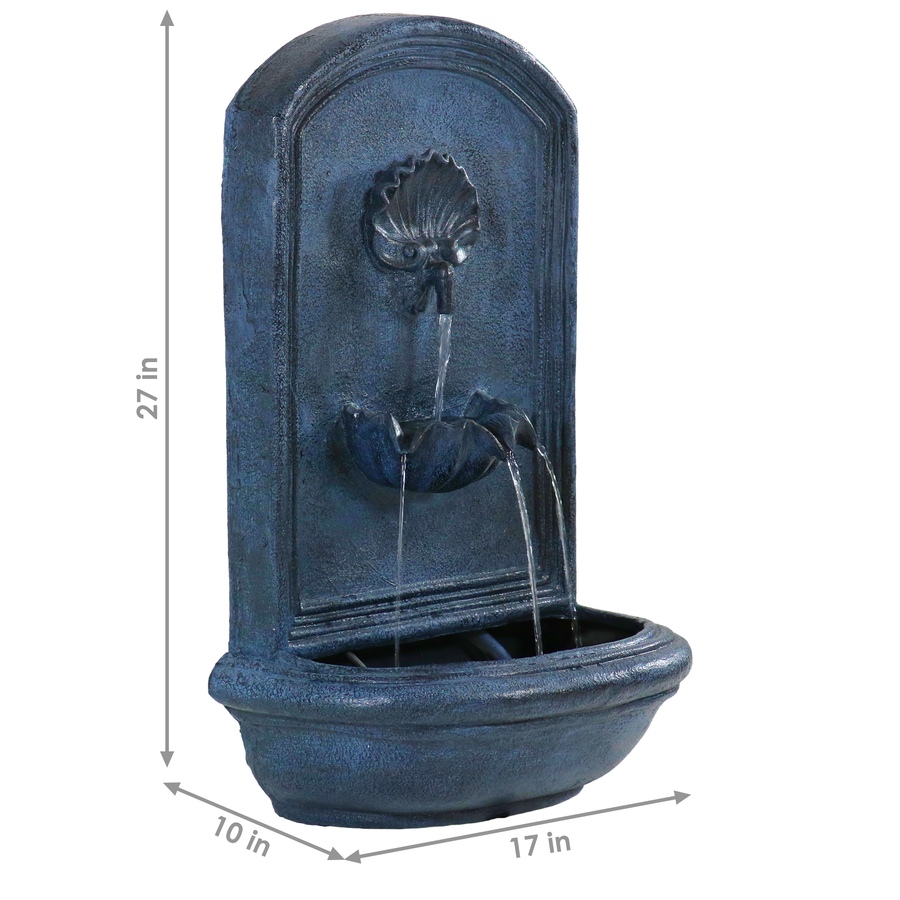 Image 899532_ALTMORE3.jpg, Product 899-532 / Price $311.15, 27" H Electric Seaside Wall-Mount Water Fountain from Sunnydaze Décor on TSC.ca's Home & Garden department