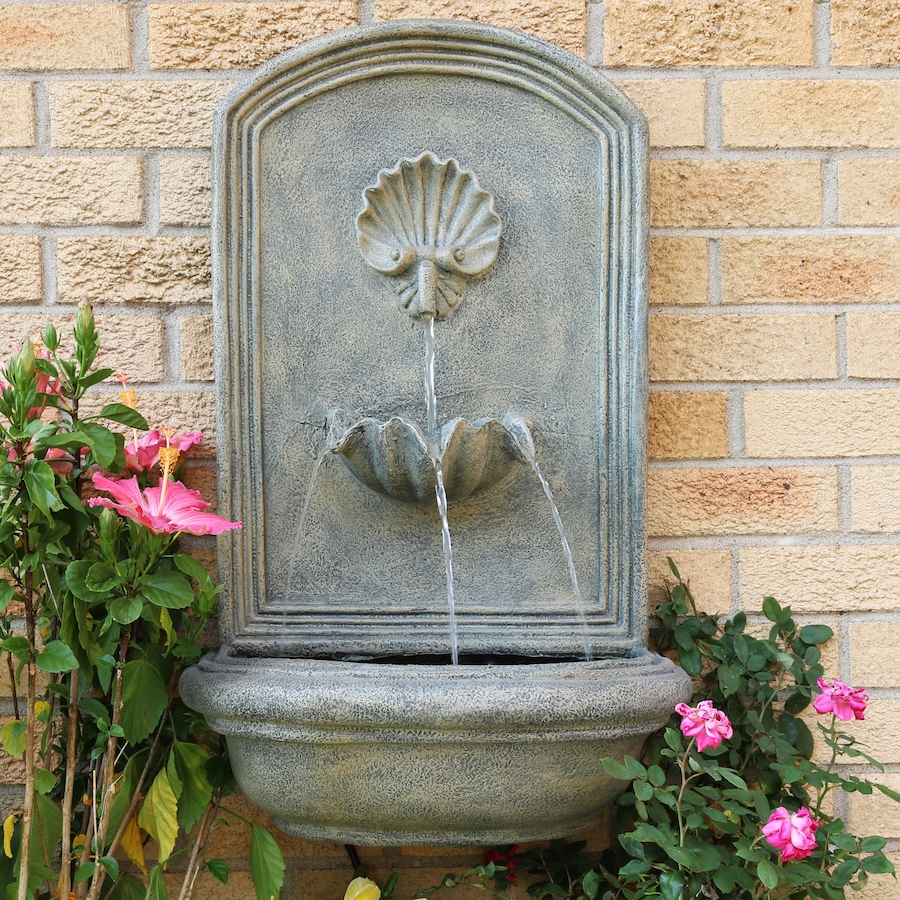 Image 899532_ALTMORE33.jpg, Product 899-532 / Price $311.15, 27" H Electric Seaside Wall-Mount Water Fountain from Sunnydaze Décor on TSC.ca's Home & Garden department