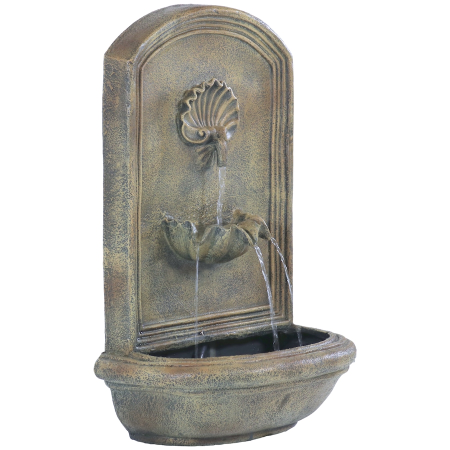 Image 899532_ST02.jpg, Product 899-532 / Price $311.15, 27" H Electric Seaside Wall-Mount Water Fountain from Sunnydaze Décor on TSC.ca's Home & Garden department