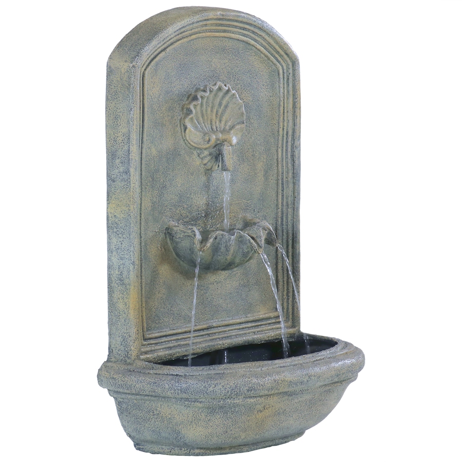 Image 899532_ST03.jpg, Product 899-532 / Price $311.15, 27" H Electric Seaside Wall-Mount Water Fountain from Sunnydaze Décor on TSC.ca's Home & Garden department