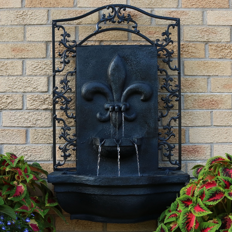 Image 899547_ALTMORE19.jpg, Product 899-547 / Price $465.35, Solar Wall Fountain with Battery Pack - 33-Inch from Sunnydaze Décor on TSC.ca's Home & Garden department