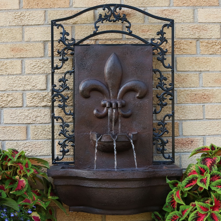 Image 899547_ALTMORE23.jpg, Product 899-547 / Price $465.35, Solar Wall Fountain with Battery Pack - 33-Inch from Sunnydaze Décor on TSC.ca's Home & Garden department