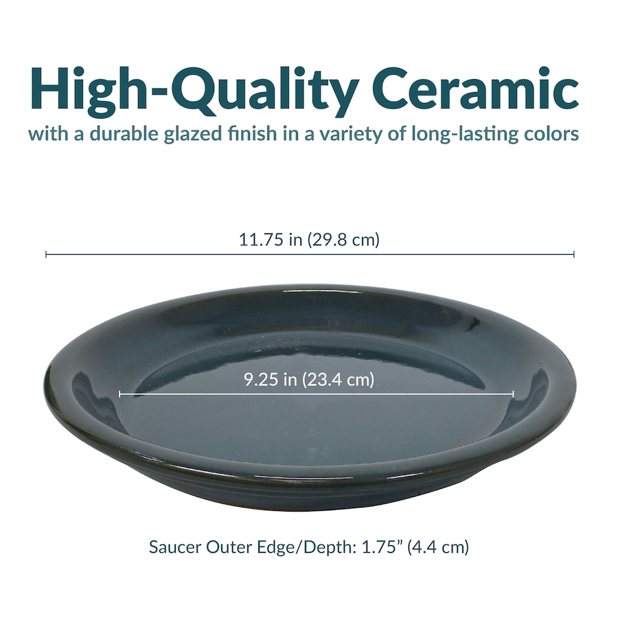 Image 899557_ALTMORE110.jpg, Product 899-557 / Price $77.95 - $138.45, Set of 2 Outdoor Glazed Ceramic Planter Saucers from Sunnydaze Décor on TSC.ca's Home & Garden department