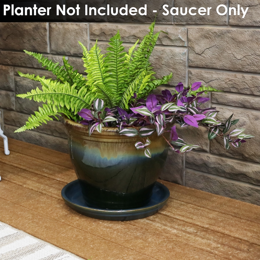 Image 899557_ALTMORE128.jpg, Product 899-557 / Price $77.95 - $138.45, Set of 2 Outdoor Glazed Ceramic Planter Saucers from Sunnydaze Décor on TSC.ca's Home & Garden department
