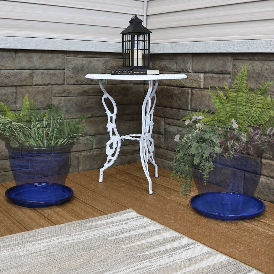 Image 899557_ALTMORE129.jpg, Product 899-557 / Price $77.95 - $138.45, Set of 2 Outdoor Glazed Ceramic Planter Saucers from Sunnydaze Décor on TSC.ca's Home & Garden department