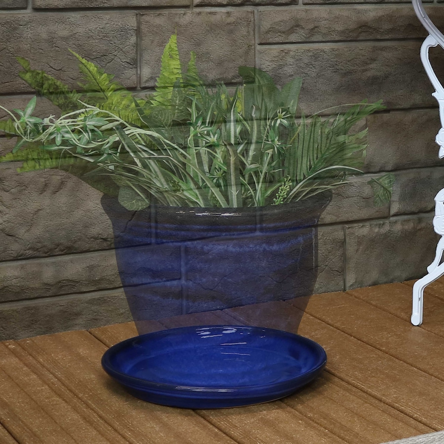Image 899557_ALTMORE133.jpg, Product 899-557 / Price $77.95 - $138.45, Set of 2 Outdoor Glazed Ceramic Planter Saucers from Sunnydaze Décor on TSC.ca's Home & Garden department