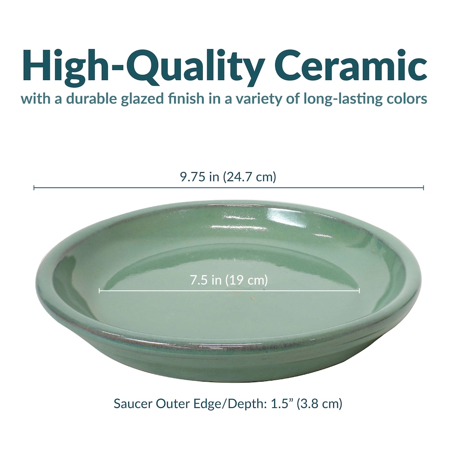 Image 899557_ALTMORE141.jpg, Product 899-557 / Price $77.95 - $138.45, Set of 2 Outdoor Glazed Ceramic Planter Saucers from Sunnydaze Décor on TSC.ca's Home & Garden department