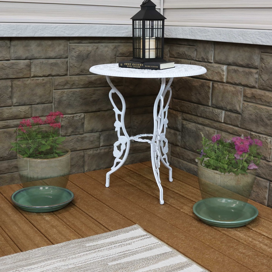 Image 899557_ALTMORE161.jpg, Product 899-557 / Price $77.95 - $138.45, Set of 2 Outdoor Glazed Ceramic Planter Saucers from Sunnydaze Décor on TSC.ca's Home & Garden department
