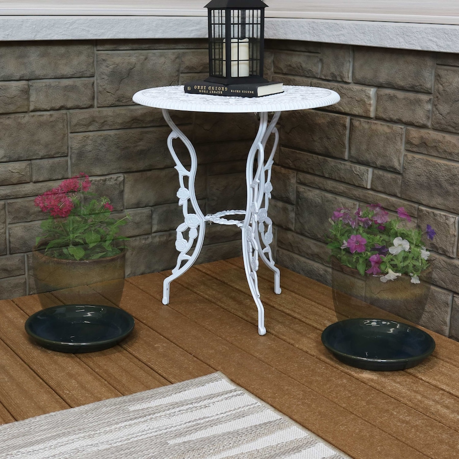 Image 899557_ALTMORE31.jpg, Product 899-557 / Price $77.95 - $138.45, Set of 2 Outdoor Glazed Ceramic Planter Saucers from Sunnydaze Décor on TSC.ca's Home & Garden department