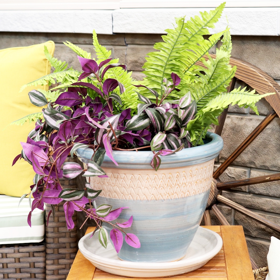 Image 899557_ALTMORE71.jpg, Product 899-557 / Price $77.95 - $138.45, Set of 2 Outdoor Glazed Ceramic Planter Saucers from Sunnydaze Décor on TSC.ca's Home & Garden department