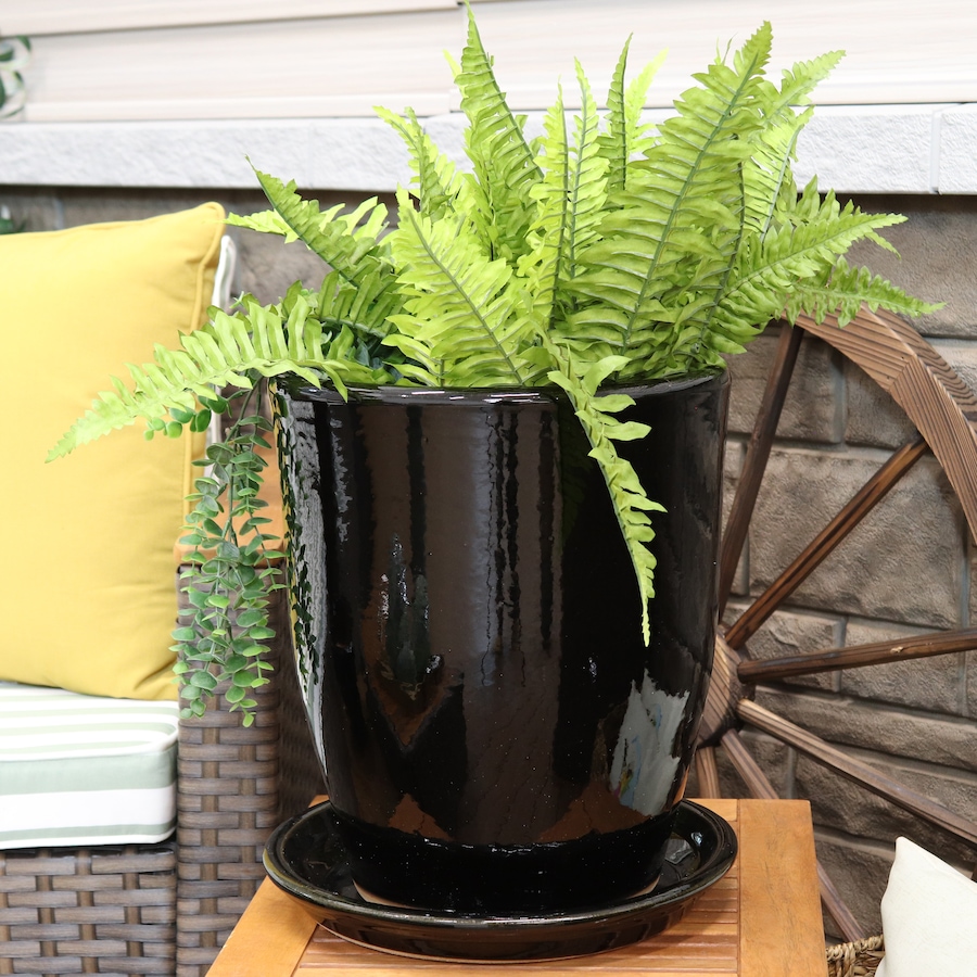 Image 899557_ALTMORE84.jpg, Product 899-557 / Price $77.95 - $138.45, Set of 2 Outdoor Glazed Ceramic Planter Saucers from Sunnydaze Décor on TSC.ca's Home & Garden department