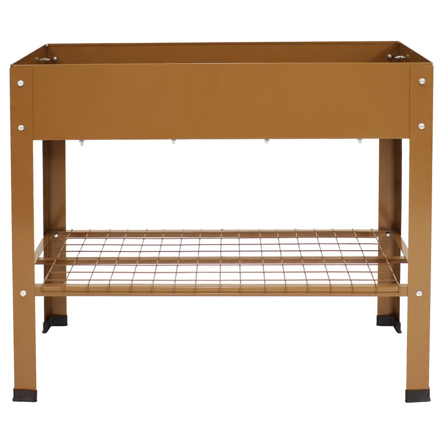 Image 899569_ALTMORE27.jpg, Product 899-569 / Price $276.45, Raised Steel Garden Bed with Mesh Shelf from Sunnydaze Décor on TSC.ca's Home & Garden department