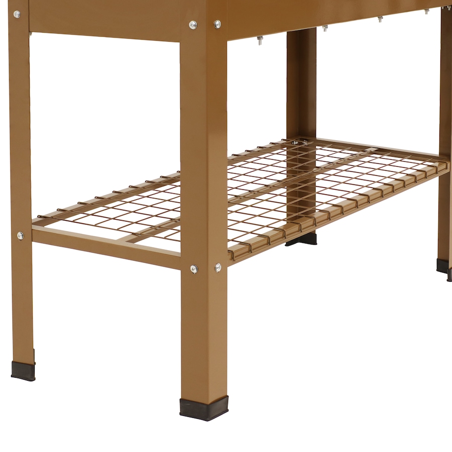 Image 899569_ALTMORE28.jpg, Product 899-569 / Price $276.45, Raised Steel Garden Bed with Mesh Shelf from Sunnydaze Décor on TSC.ca's Home & Garden department