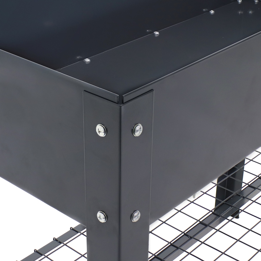 Image 899569_ALTMORE32.jpg, Product 899-569 / Price $276.45, Raised Steel Garden Bed with Mesh Shelf from Sunnydaze Décor on TSC.ca's Home & Garden department