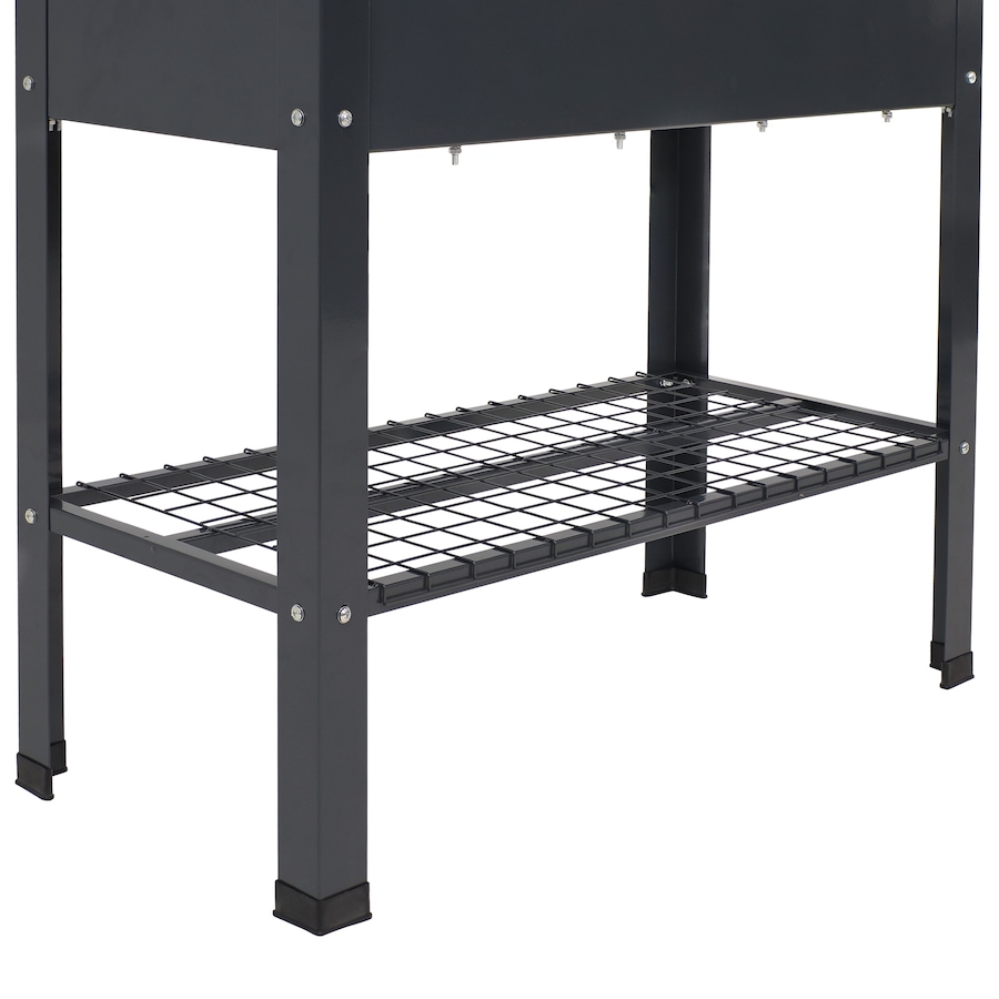 Image 899569_ALTMORE36.jpg, Product 899-569 / Price $276.45, Raised Steel Garden Bed with Mesh Shelf from Sunnydaze Décor on TSC.ca's Home & Garden department