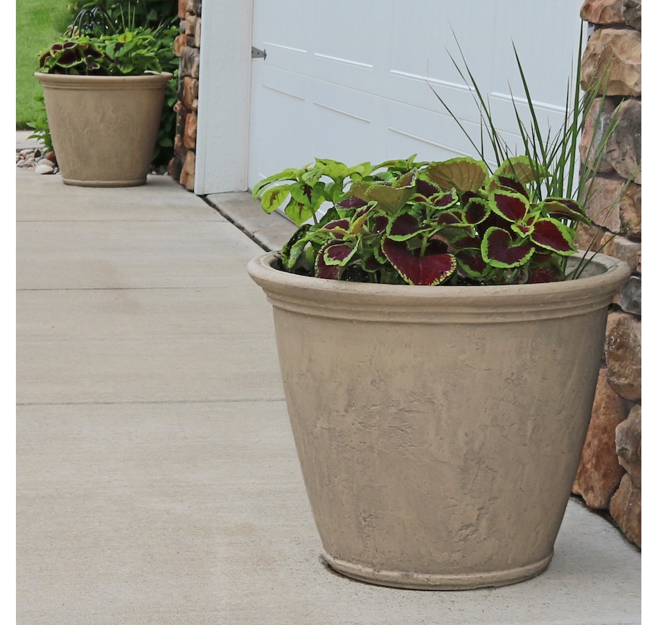 Image 899580_ALTMORE66.jpg, Product 899-580 / Price $173.65 - $415.35, Anjelica Double-Walled Flower Pot Planter - 24" from Sunnydaze Décor on TSC.ca's Home & Garden department