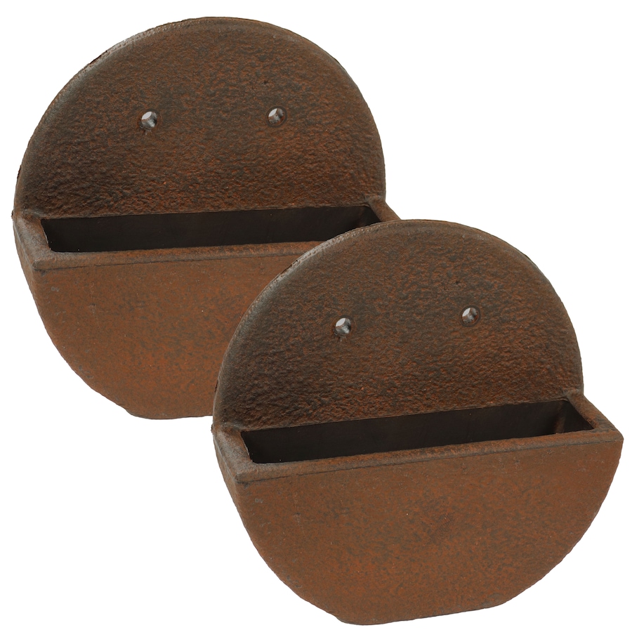 Image 899598_ST01.jpg, Product 899-598 / Price $74.45, Round Wall-Mounted Indoor/Outdoor Planter - Dark Brown - 12" from Sunnydaze DĂŠcor on TSC.ca's Home & Garden department