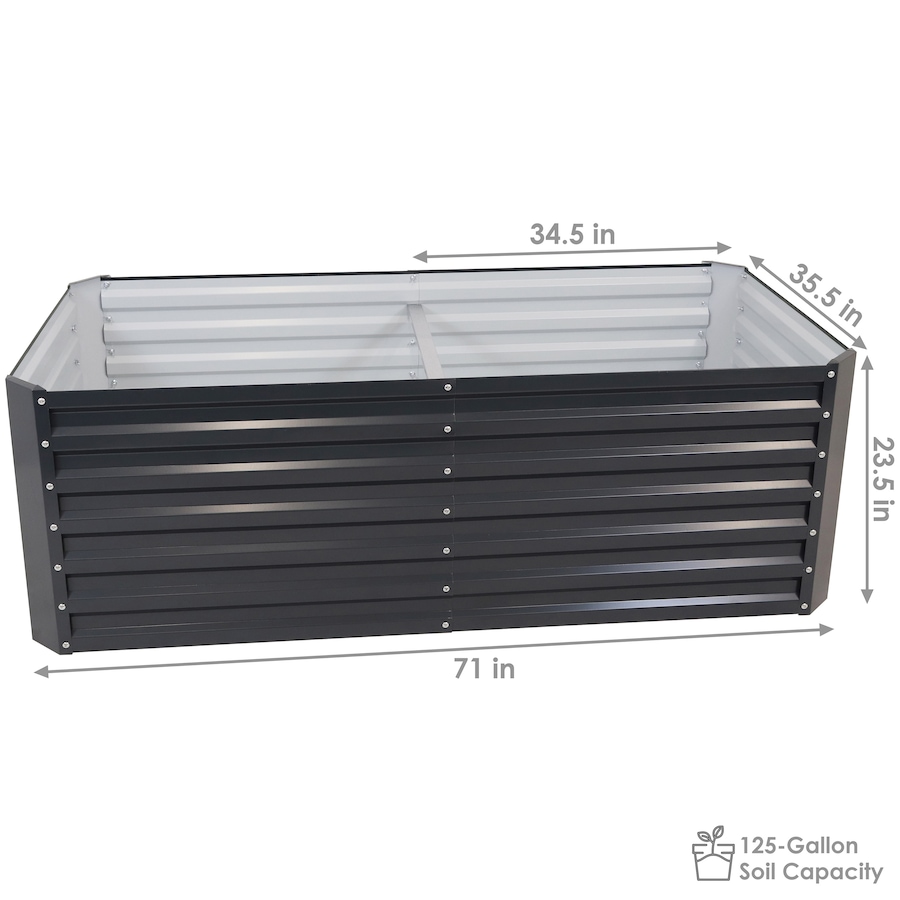 Image 899605_ALTMORE30.jpg, Product 899-605 / Price $215.45, 71" Galvalume Steel Rectangular Raised Garden Bed from Sunnydaze DĂŠcor on TSC.ca's Home & Garden department