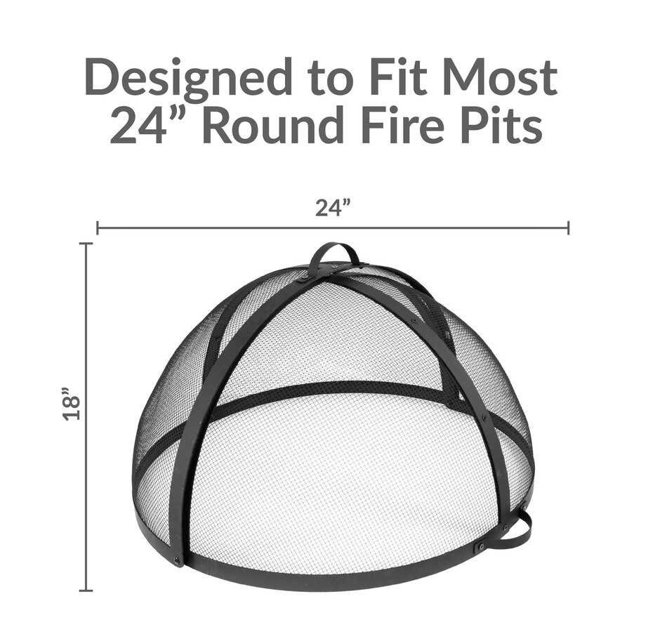 Image 899639_ALTMORE34.jpg, Product 899-639 / Price $166.75 - $340.35, Easy-Opening Fire Pit Spark Screen with Handle from Sunnydaze Décor on TSC.ca's department