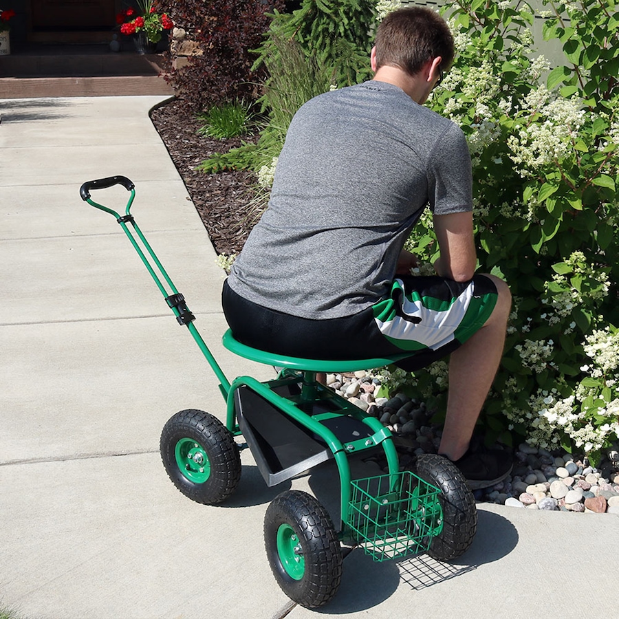Image 899695_ALTMORE49.jpg, Product 899-695 / Price $247.35, Rolling Garden Cart with Extendable Handle from Sunnydaze Décor on TSC.ca's Home & Garden department