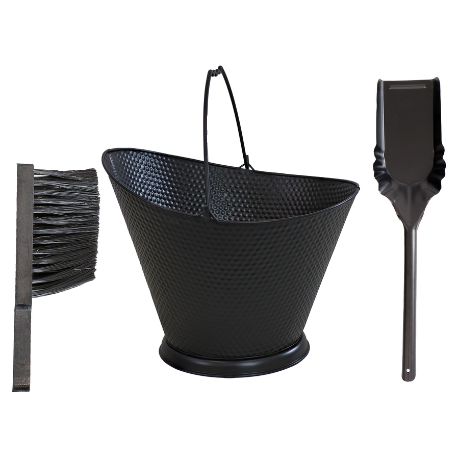 Image 899704.jpg, Product 899-704 / Price $103.75, Iron Ash Bucket + Brush and Shovel - Black from Sunnydaze Décor on TSC.ca's Kitchen department