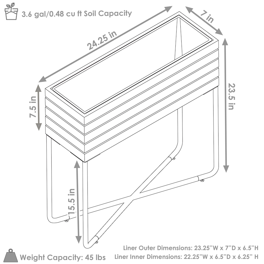 Image 899710_ALTMORE12.jpg, Product 899-710 / Price $162.85, Acacia Wood Slatted Planter Box with Oil-Stained Finish from Sunnydaze Décor on TSC.ca's Home & Garden department
