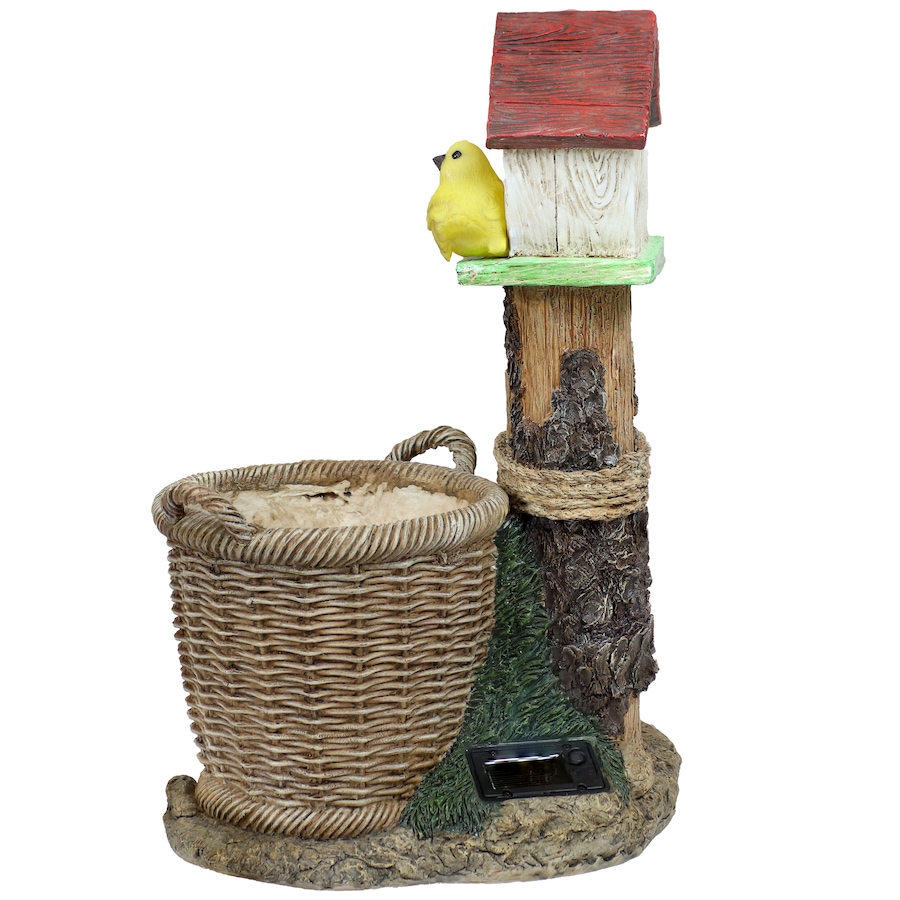 Image 899842_ALTMORE20.jpg, Product 899-842 / Price $110.65, Solar LED Polyresin Planter and Bird House from Sunnydaze Décor on TSC.ca's Home & Garden department