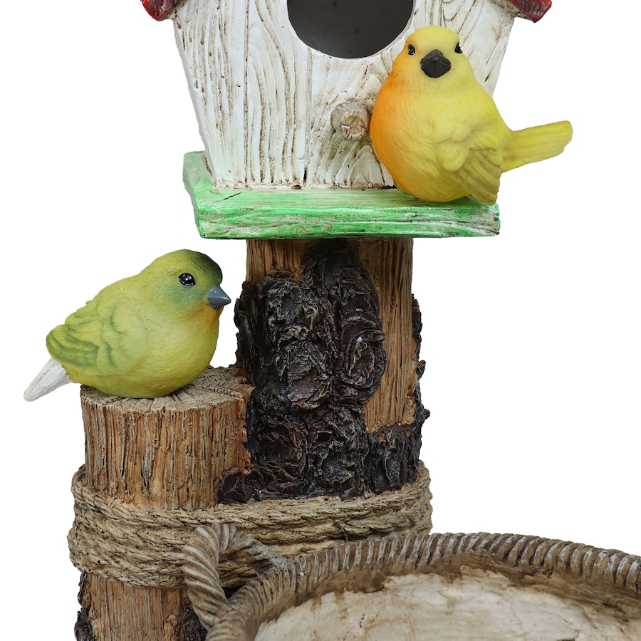 Image 899842_ALTMORE4.jpg, Product 899-842 / Price $110.65, Solar LED Polyresin Planter and Bird House from Sunnydaze Décor on TSC.ca's Home & Garden department