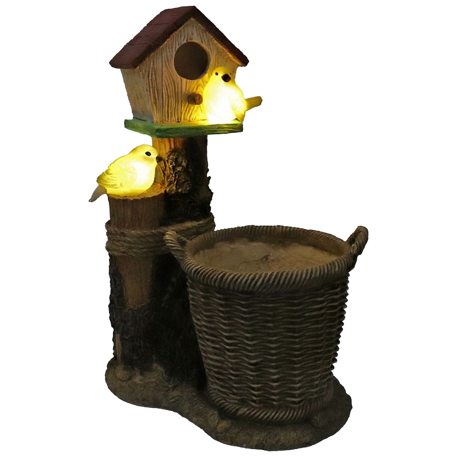 Image 899842_ALTMORE8.jpg, Product 899-842 / Price $110.65, Solar LED Polyresin Planter and Bird House from Sunnydaze Décor on TSC.ca's Home & Garden department
