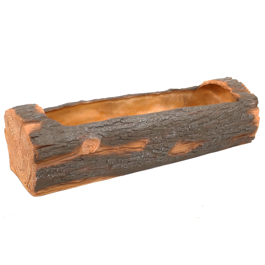 Image 899845.jpg, Product 899-845 / Price $254.15, Outdoor Rustic Polyresin Log Flower Pot Planter Container - 35-Inch from Sunnydaze Décor on TSC.ca's Home & Garden department