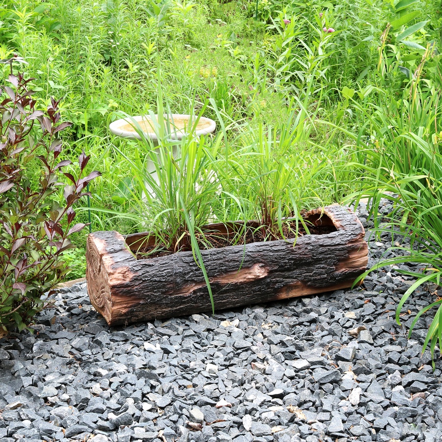 Image 899845_ALTMORE1.jpg, Product 899-845 / Price $254.15, Outdoor Rustic Polyresin Log Flower Pot Planter Container - 35-Inch from Sunnydaze Décor on TSC.ca's Home & Garden department