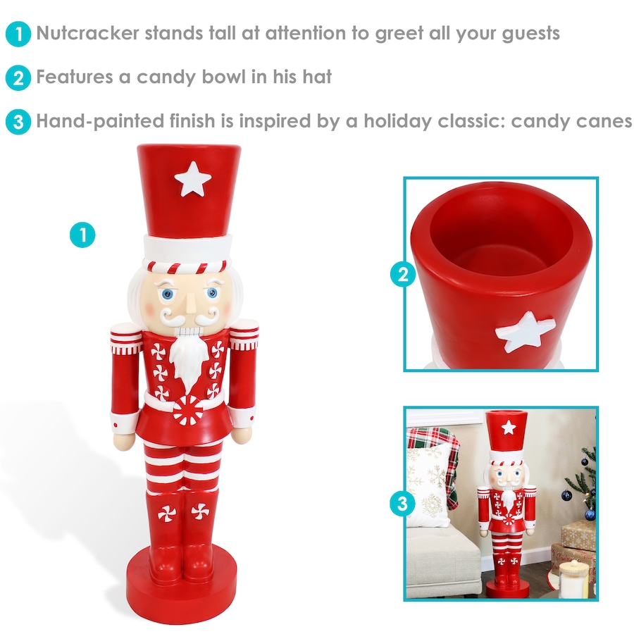 Image 899891_ALTMORE2.jpg, Product 899-891 / Price $215.35, Alfonso the Noble Nutcracker Statue - 36 in (91.4 cm) from Sunnydaze Décor on TSC.ca's Home & Garden department