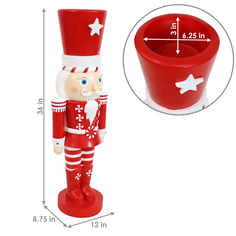 Image 899891_ALTMORE3.jpg, Product 899-891 / Price $215.35, Alfonso the Noble Nutcracker Statue - 36 in (91.4 cm) from Sunnydaze Décor on TSC.ca's Home & Garden department