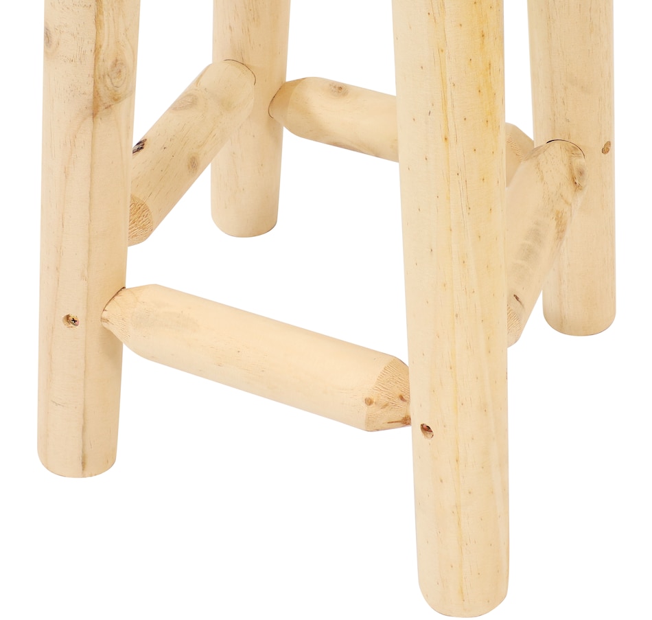 Fir Wood Bar Stool - Unfinished - TSC.ca